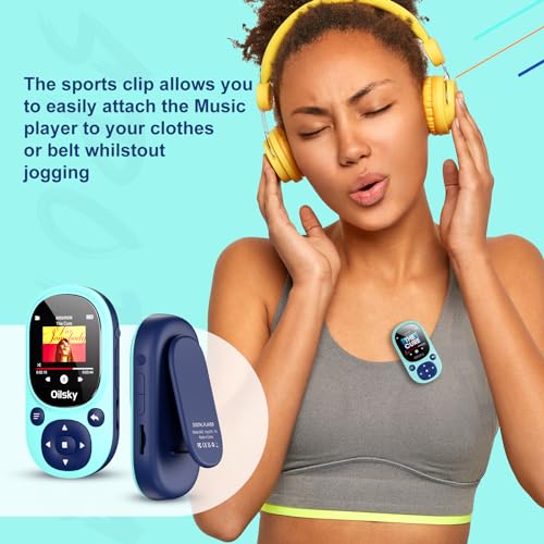 64GB Bluetooth MP3 Player with Clip, FM Radio, Micro SD Expansion L14145