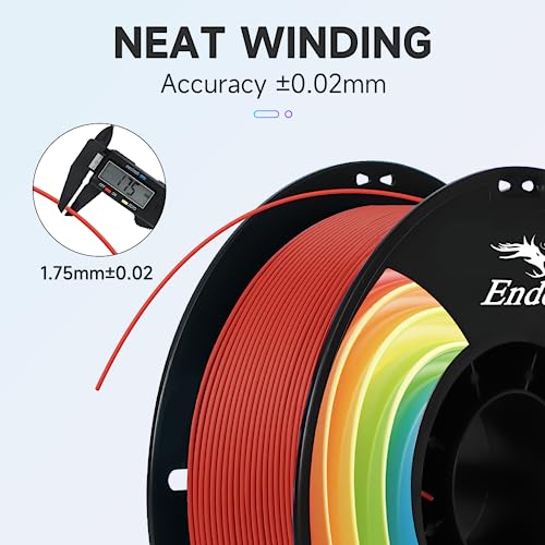 Creality PLA Plus Filament 1.75mm Rainbow Multicolor 1KG Spool O376011