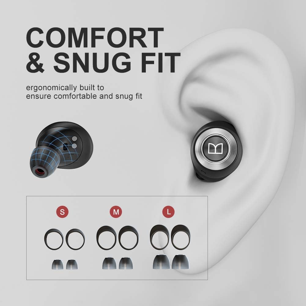 Monster Achieve 100 AirLinks Wireless Earbuds, Bluetooth 5.0, USB-C Quick Charge Z632480