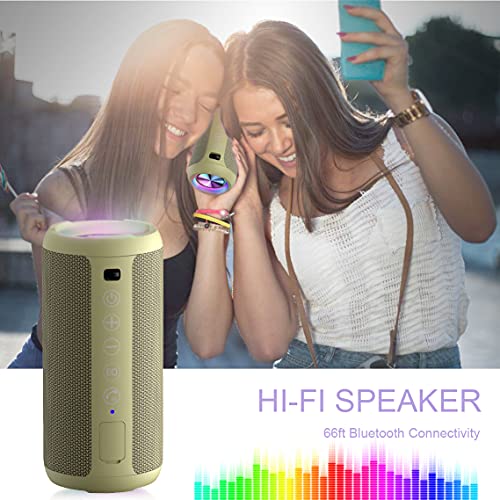 Ortizan Portable Bluetooth Speaker IPX7 Waterproof 24W Loud Sound, Black J77282