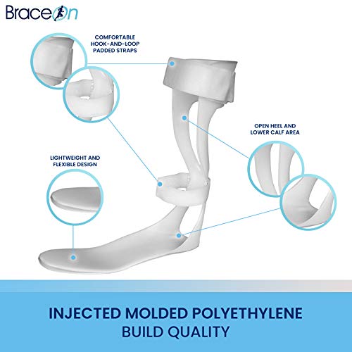 BraceOn AFO Foot Drop Brace for Men, Left I816