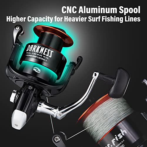 Dr.Fish Surf Fishing Rod and Reel Combo, 12ft Saltwater Spinning Reel Set N798