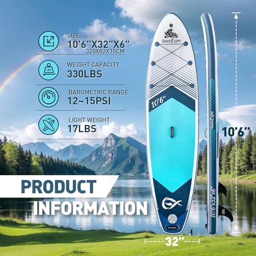 InnoExpo Inflatable Stand Up Paddle Board with Premium Accessories C20354