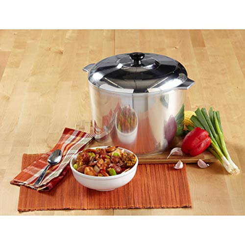 IMUSA USA Heavy Duty Cajun Aluminum Stock Pot 14 Quart and Oval Roaster 18" H44091