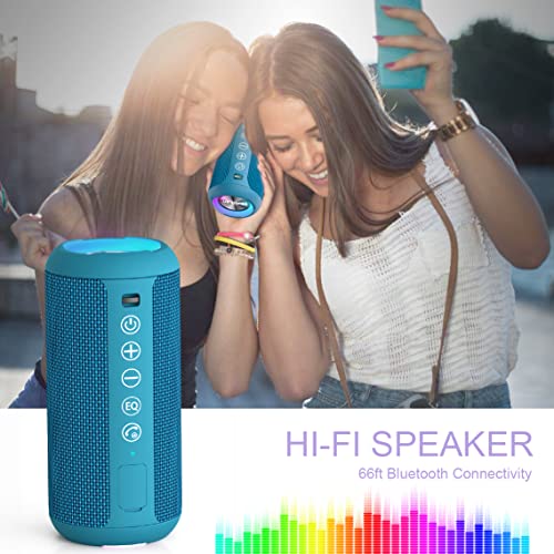 Ortizan Portable Bluetooth Speaker IPX7 Waterproof 24W Loud Sound, Black J77282