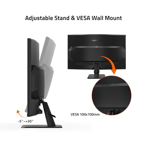 GIGABYTE GS32QC 31.5" 165Hz 1440P Curved Gaming Monitor S798