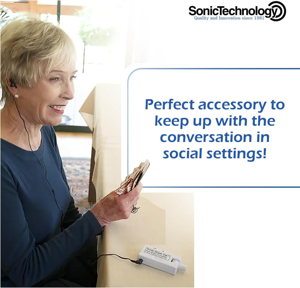 Personal Sound Amplifier SE5000 with Headphones, Tactile Volume Control R225567