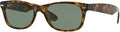 Ray-Ban RB2132 New Wayfarer Classic Unisex Sunglasses (Havana Frame/Green Lens 902L, 55)