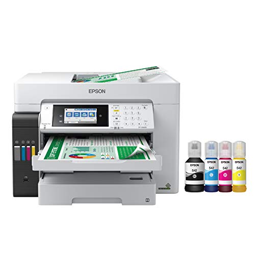 Epson EcoTank Pro ET-16650 Wireless Wide-Format Color All-in-One Supertank Printer with Scanner, Copier, Fax and Ethernet, White