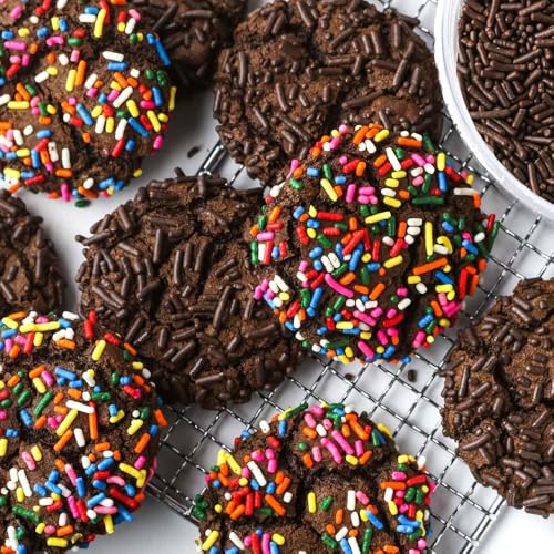 Christmas Sprinkles Bulk 1 lb - Red White Green Round Baking Toppings O347849