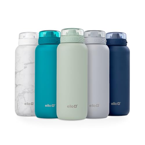 Ello Cooper 32oz Stainless Steel Water Bottle with Straw and Handle Q4598