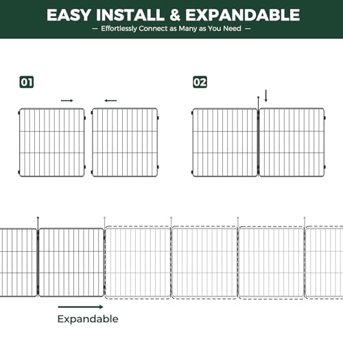 FXW MiniPaws Dog Playpen 8 Panels Portable for Indoor & Outdoor Y720