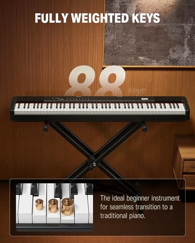 Donner DEP-20 Lite Beginner Digital Piano 88 Key Weighted Portable Set U477