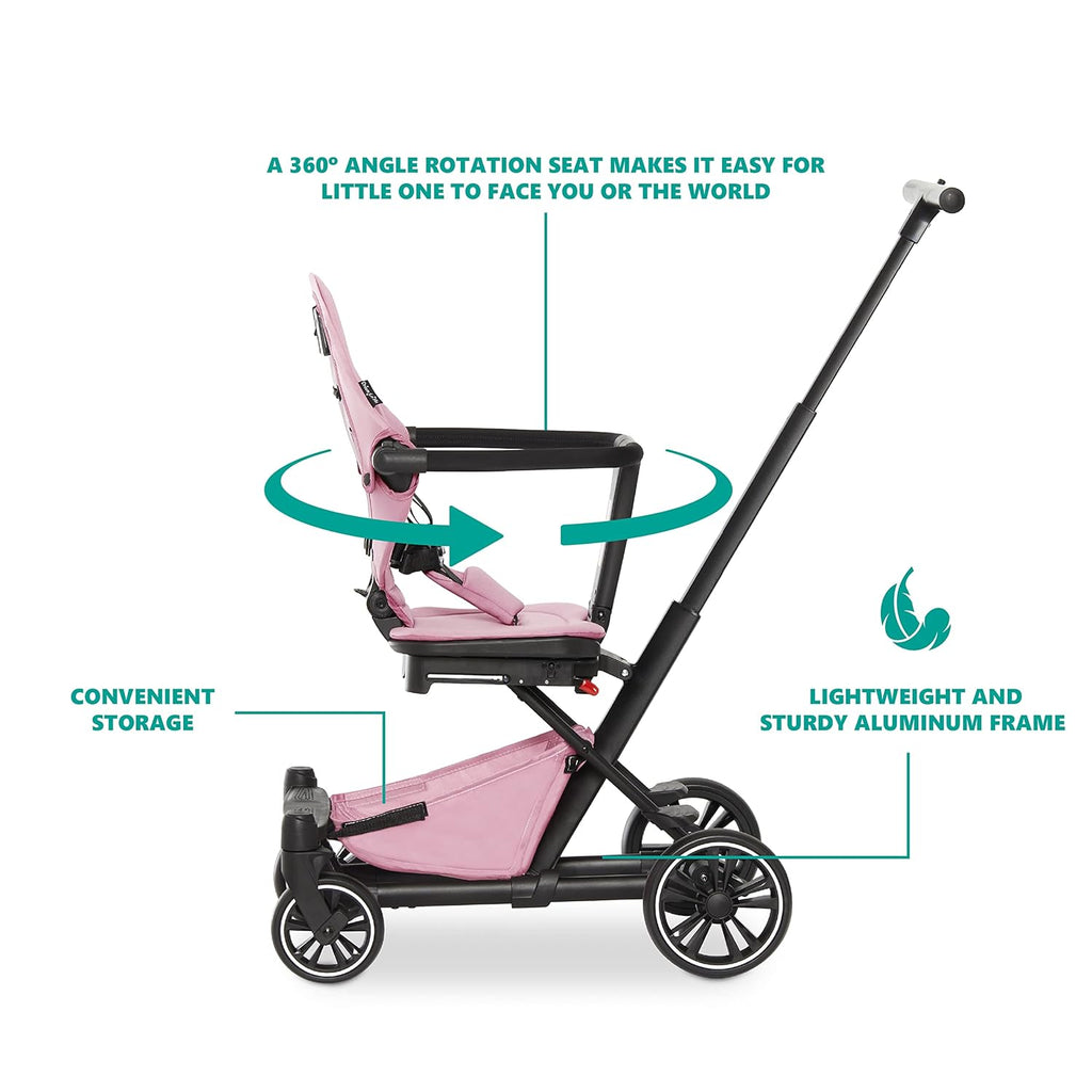 Drift Rider Baby Stroller in Pink, Lightweight with Compact Fold A7832
