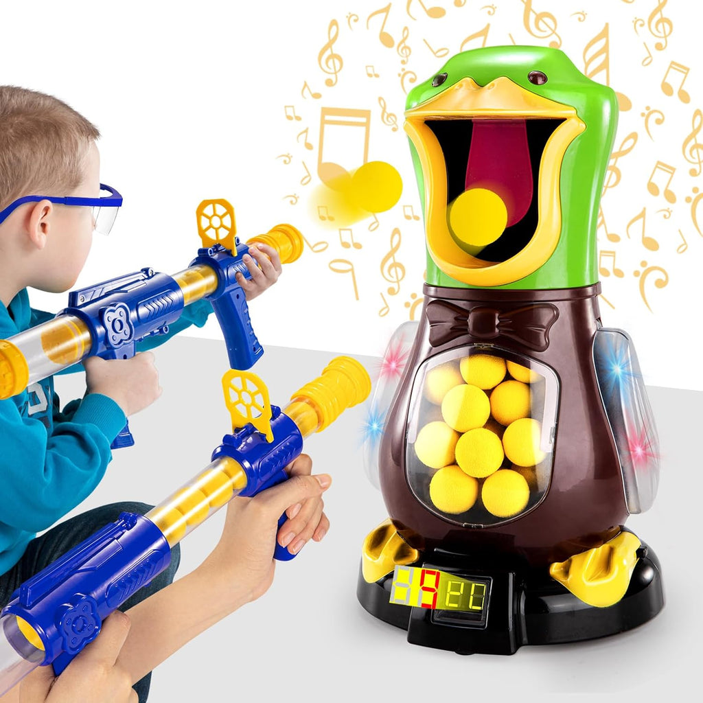 Babyhome Duck Shooting Toys for Kids with Foam Blasters and Movable Target N5115