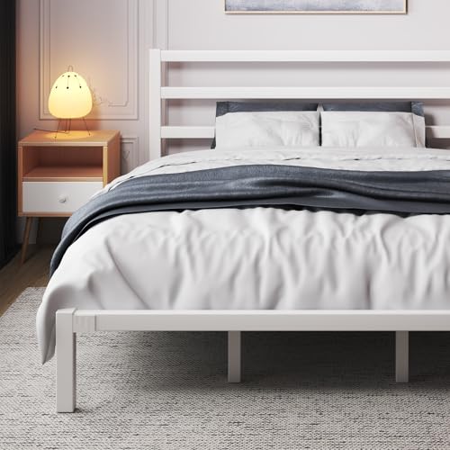 Full Size Heavy Duty Metal Platform Bed Frame with Under Bed Storage, Black R9813