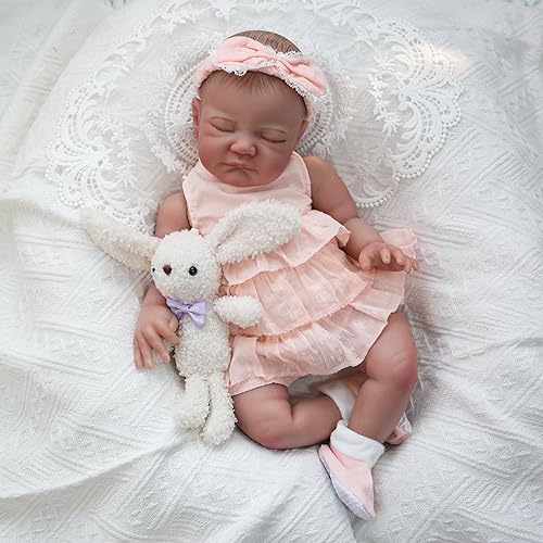 WOOROY Realistic Reborn Baby Doll 20 Inch Sleeping Girl Soft Weighted Body A2723