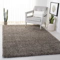 SAFAVIEH Milan Shag Collection 4' Square Grey SG180 Non-Shedding 2-inch Thick Area Rug