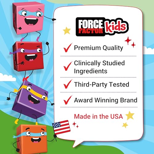 FORCE FACTOR Kids Multivitamin Super Chews, 60 Soft Chews P875