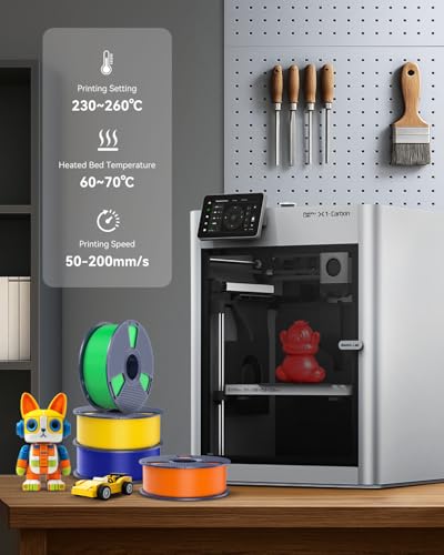 SUNLU 3D Printer Filament Bundle Multicolor PETG 1.75mm, 8 Pack, 2kg Total V41641