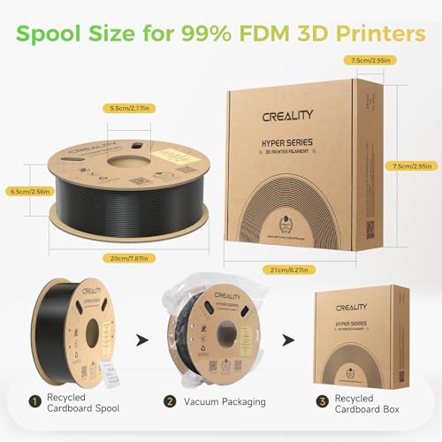 Creality PLA Plus Filament 1.75mm Rainbow Multicolor 1KG Spool O376011