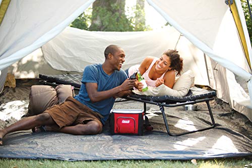 Coleman ComfortSmart Camping Cot with Sleeping Pad, Folding Steel Cot, Deluxe Size C517