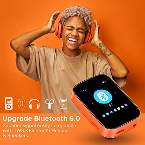 32GB Bluetooth MP3 Player with Touchscreen, Clip-on for Sports P468734