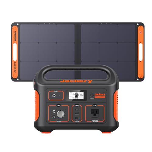 Jackery Portable Power Station Explorer 500, 518Wh Outdoor Solar Generator Mobile Lithium Battery Pack with 110V/500W AC Outlet for Home Use, Emergency Backup,Road Trip Camping (Solar Panel Optional)