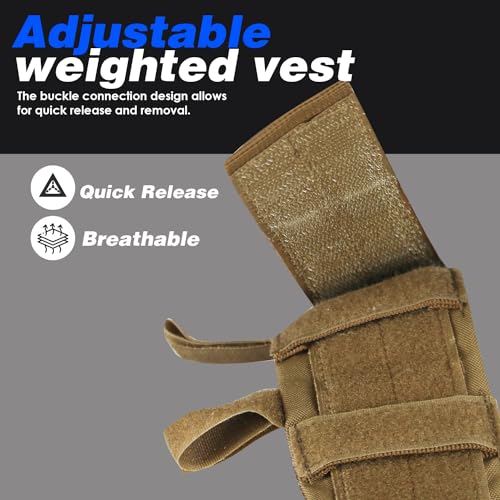 Weighted Vest for Men and Women Adjustable Training T8944