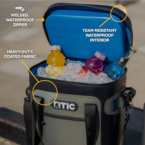 RTIC Soft Cooler 20 Can Insulated Portable Ice Chest Bag C528731