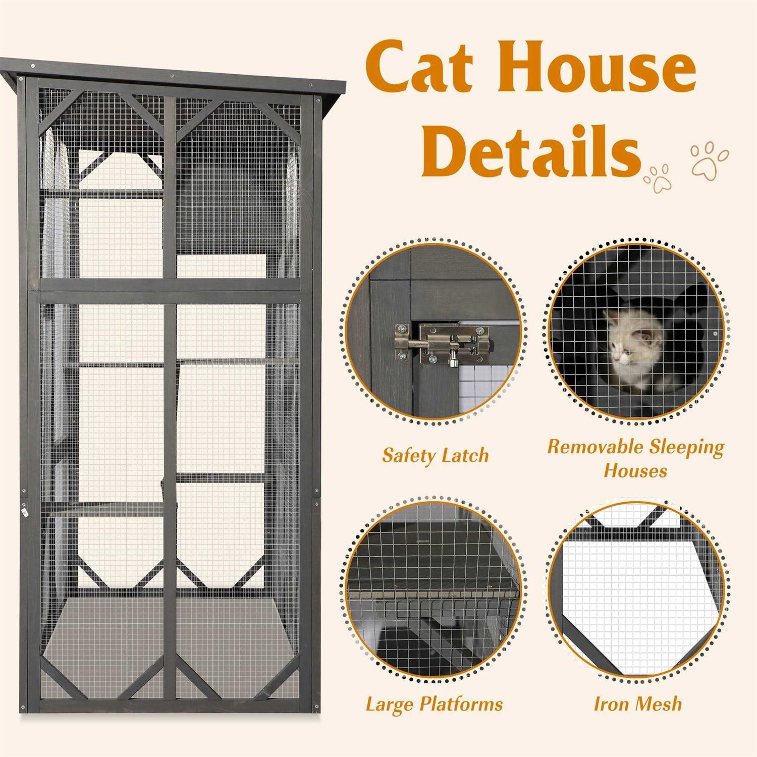JOVNO Catio Outdoor Cat Playpen H3764
