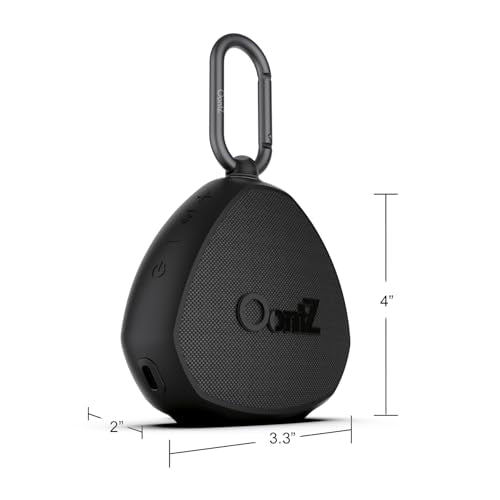 OontZ Angle 3 Portable Bluetooth 5.4 Speaker, IPX5 Water-Resistant, Black B762769