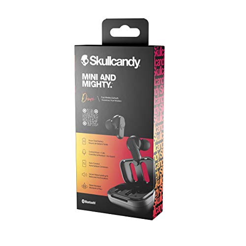Skullcandy Dime In-Ear Wireless Earbuds with Microphone, True Black E524