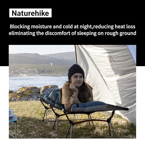 Naturehike ArmyWild Folding Camping Cot, Height Adjustable Ultralight Portable Bed U237