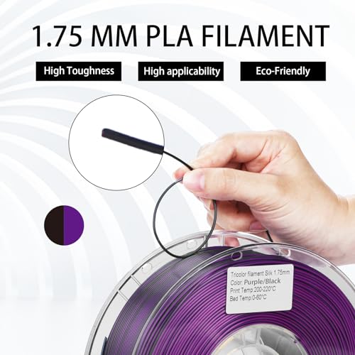 Rainbow 3D PLA Printer Filament 1.75mm Matte, 1kg P386477