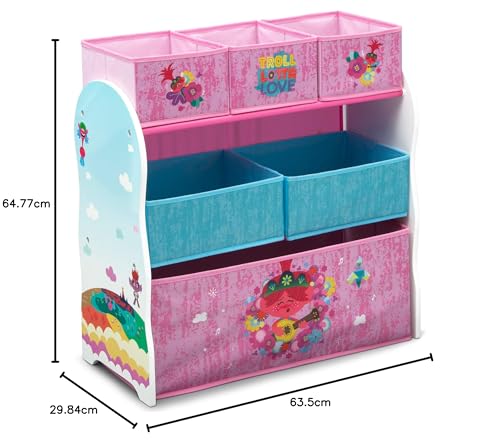 Delta Children 6 Bin Toy Storage Organizer, Disney Princess G9256