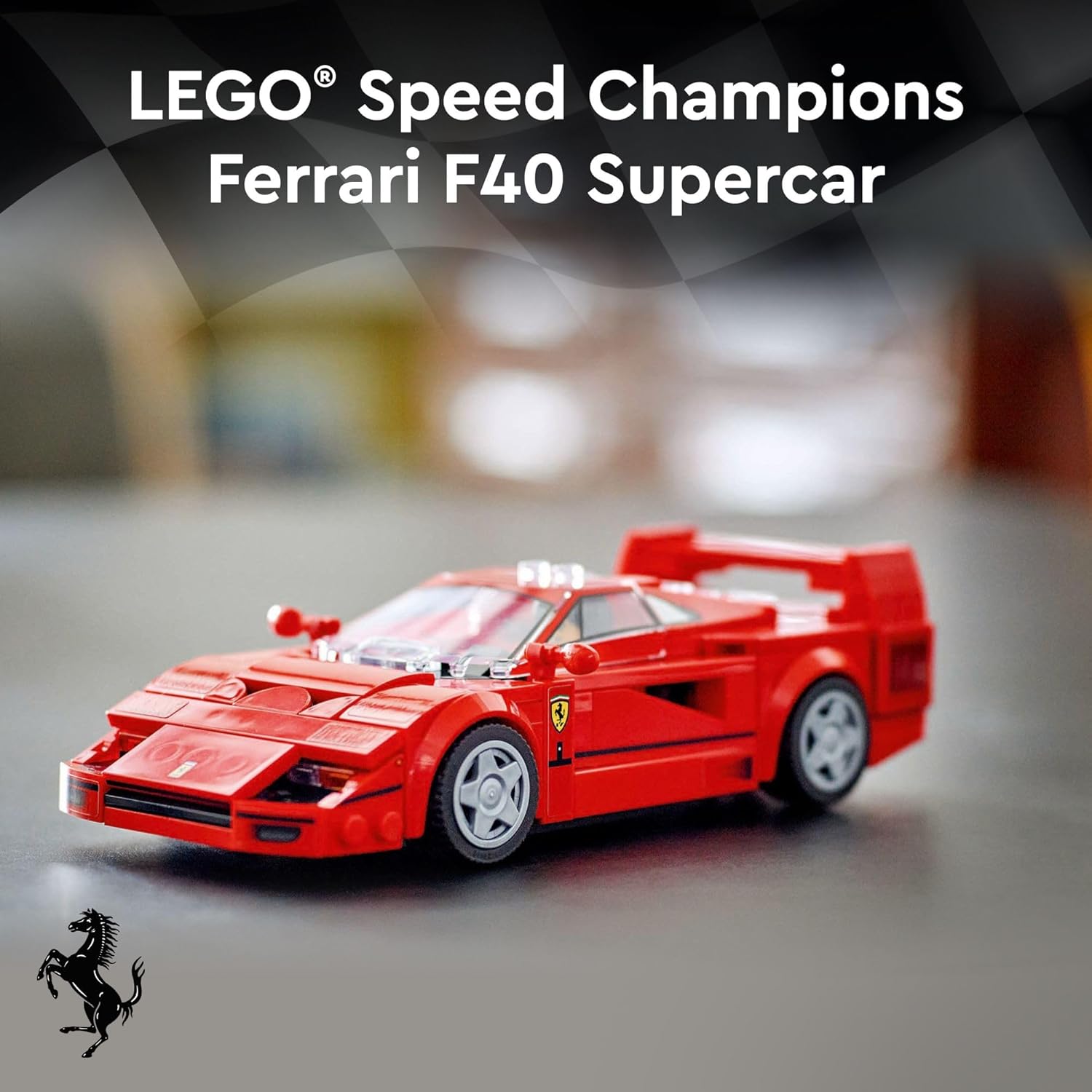 LEGO Speed Champions Ferrari F40 Supercar Building Set with Driver Minifigure, Ages 9+ W58426