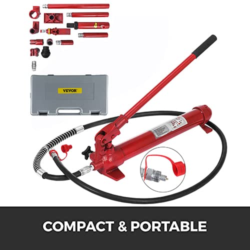 VEVOR 4 Ton Porta Power Kit, Portable Hydraulic Jack with Storage Case O303969