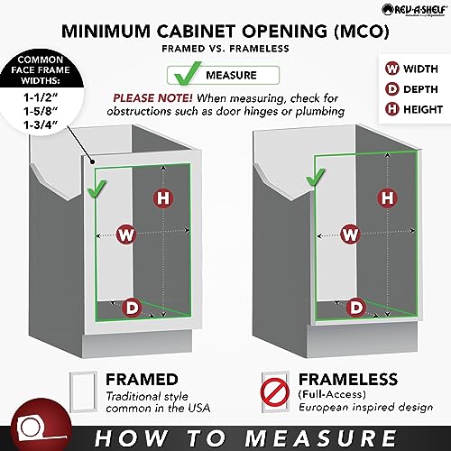 Rev-A-Shelf 448KB-BCSC-11C 11 Inch Base Pullout Cabinet Organizer Q56130