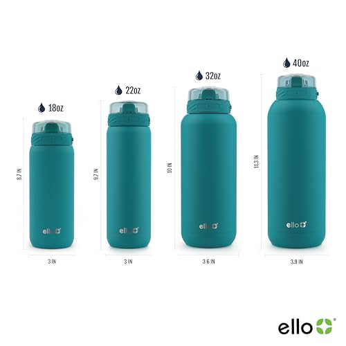 Ello Cooper 32oz Stainless Steel Water Bottle with Straw and Handle Q4598