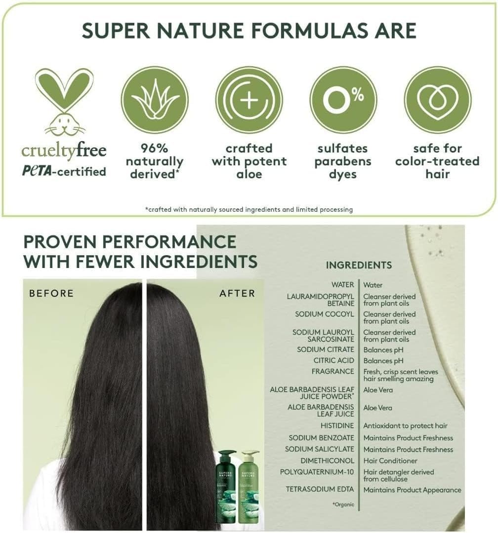Super Nature Potent Aloe Gentle Moisture Shampoo 30 Fl Oz Q42227
