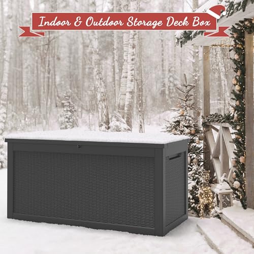 NUNU LAB 31 Gallon Outdoor Storage Box Waterproof Lockable Lid I8083