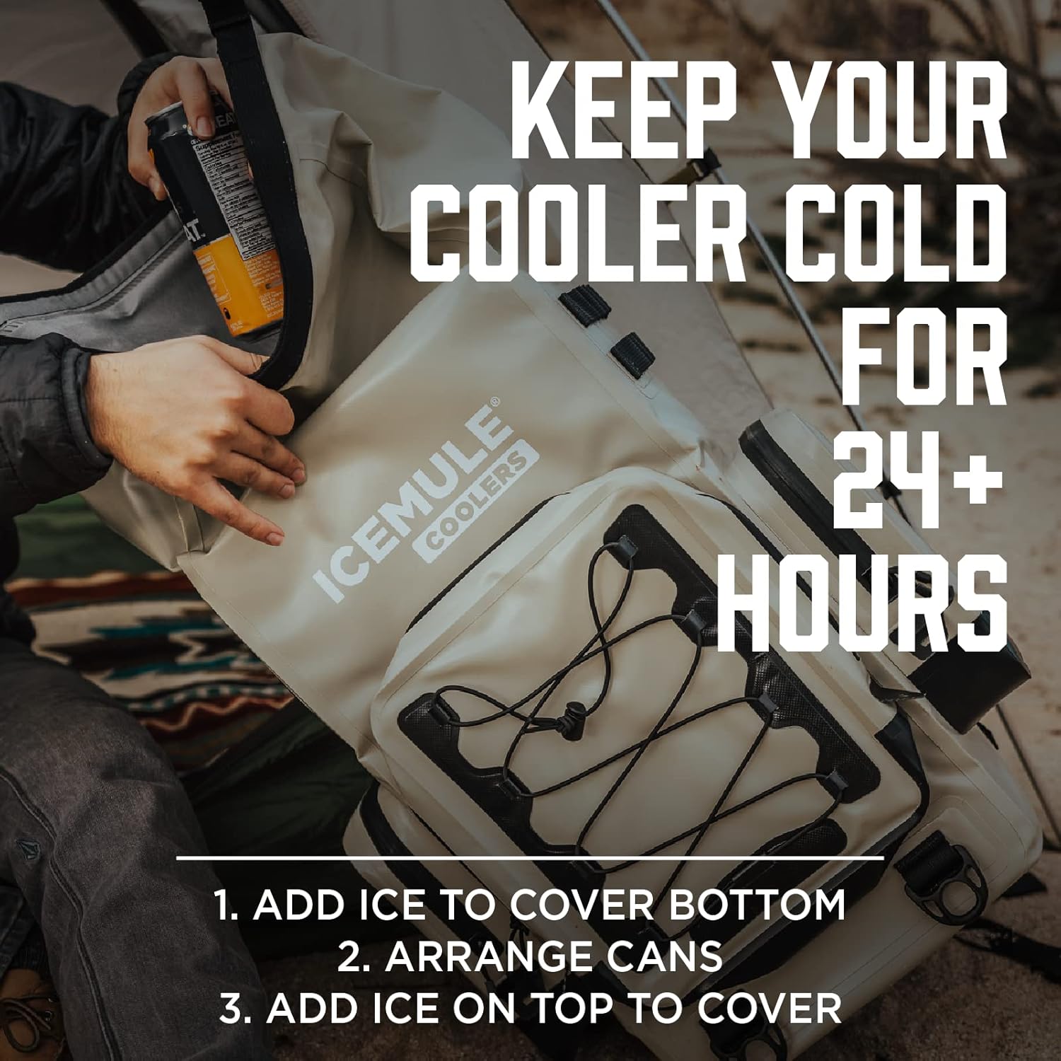 ICEMULE Boss Backpack Cooler – 30 Liter Waterproof Soft Sided Cooler V772