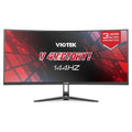 Viotek GNV34DBE4 34 Inch UWQHD 144Hz Curved Gaming Monitor | Ultra-Wide 21:9 3440x1440p, 1ms MPRT, 4000:1 Contrast, 140% sRGB, HDR, FreeSync & G-Sync Ready, PIP/PBP
