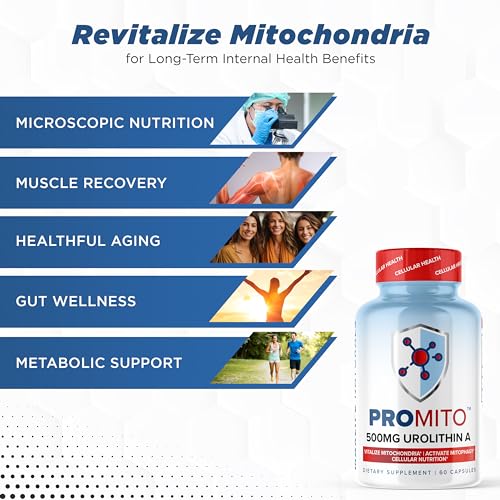ProMito Urolithin A Supplement 500mg, 28 Capsules S174
