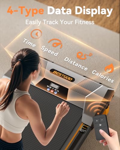 BestGod Walking Pad Treadmill 330lbs Capacity 2.5HP Portable for Home E21762