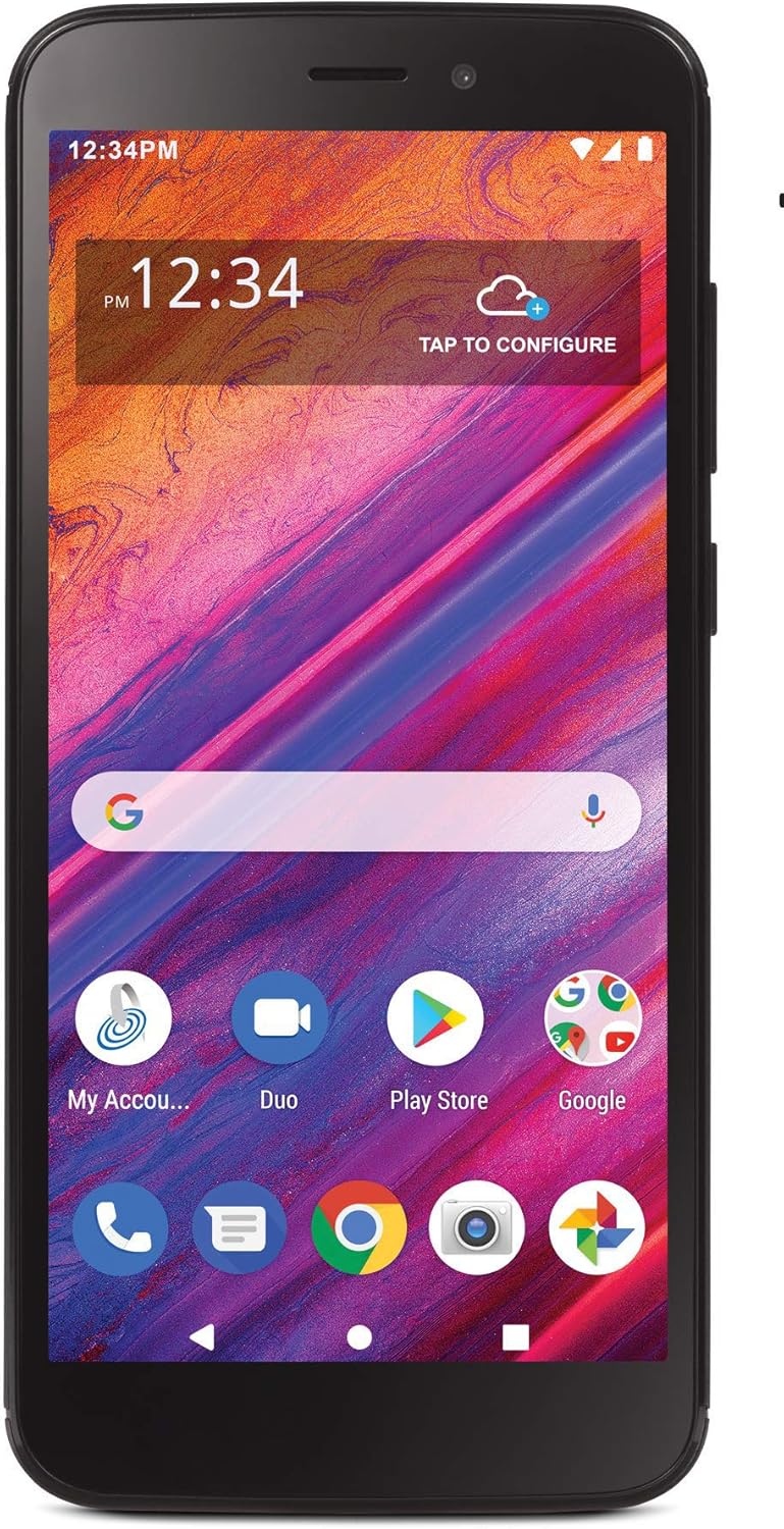 Total Wireless Blu View 1 4G LTE Prepaid Smartphone (Locked) - Black - 16GB - Sim Card Included - CDMA