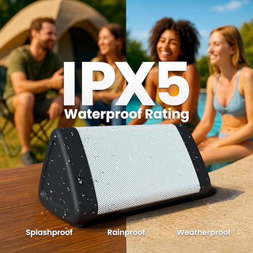 OontZ Angle 3 Portable Bluetooth 5.4 Speaker, IPX5 Water-Resistant, Black B762769