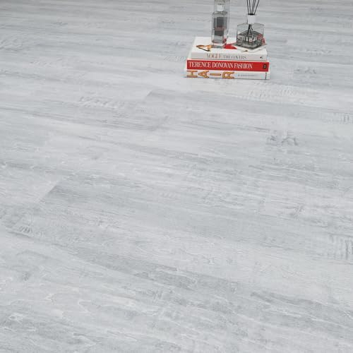 Self Adhesive Vinyl Flooring Planks Wood Effect Waterproof Grey 36pcs U963416