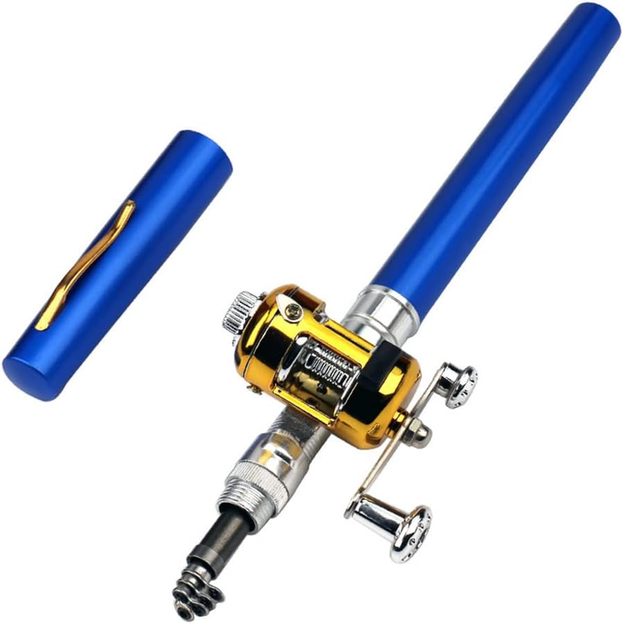 Portable Pocket Telescopic 38inch Mini Pen Fishing Rod and Reel Combo S3216